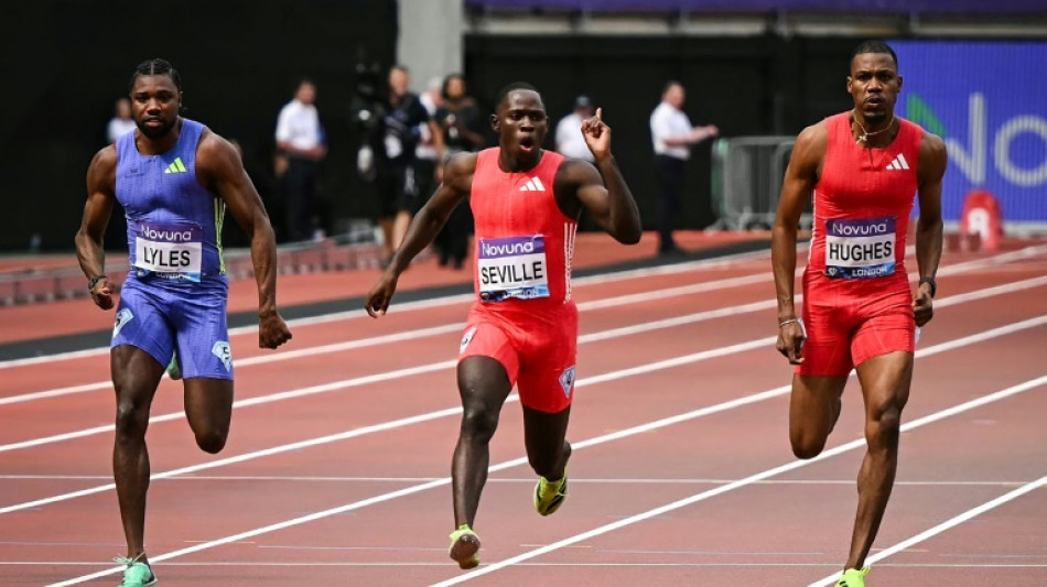 Seville outshines Olympic champion Lyles in season-opening 100m