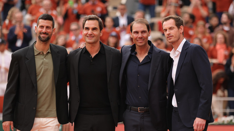 Roland Garros celebra Nadal, omaggio con Djokovic-Federer-Murray