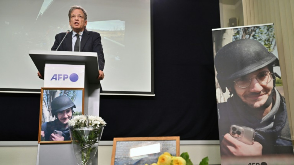 AFP presta homenagem em Kiev a seu jornalista Arman Soldin, morto na Ucr&acirc;nia