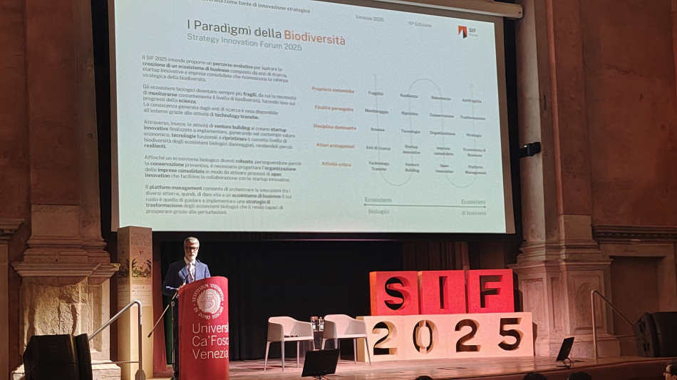 Al via lo 'Strategy Innovation Forum', focus su biodiversit&agrave;