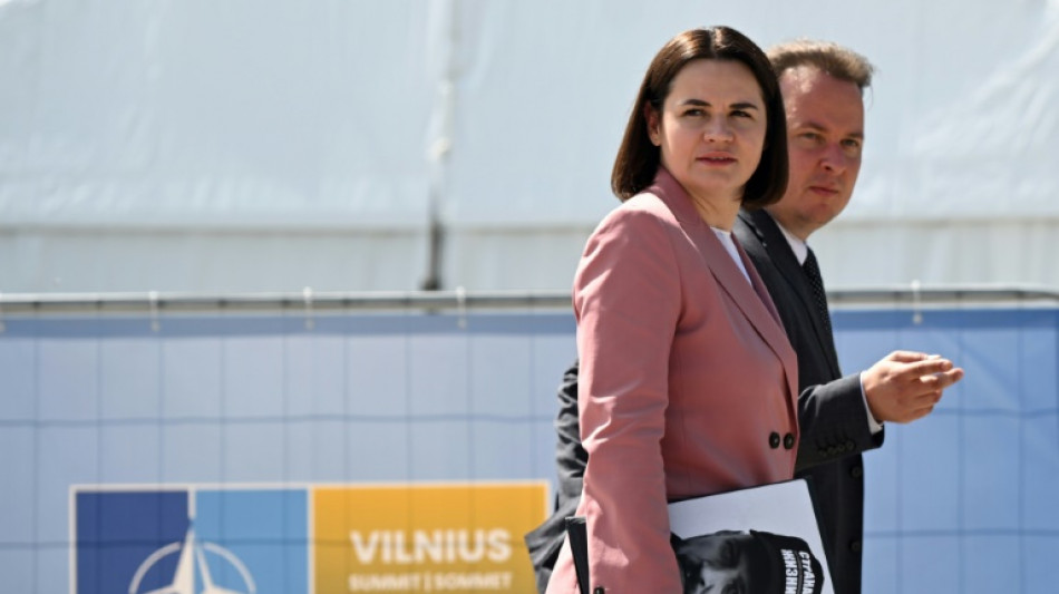 Biden meets with exiled Belarus opposition leader in Vilnius