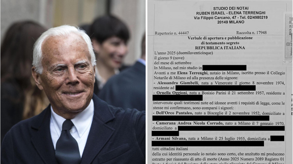 Armani impone la vendita del gruppo o la quotazione