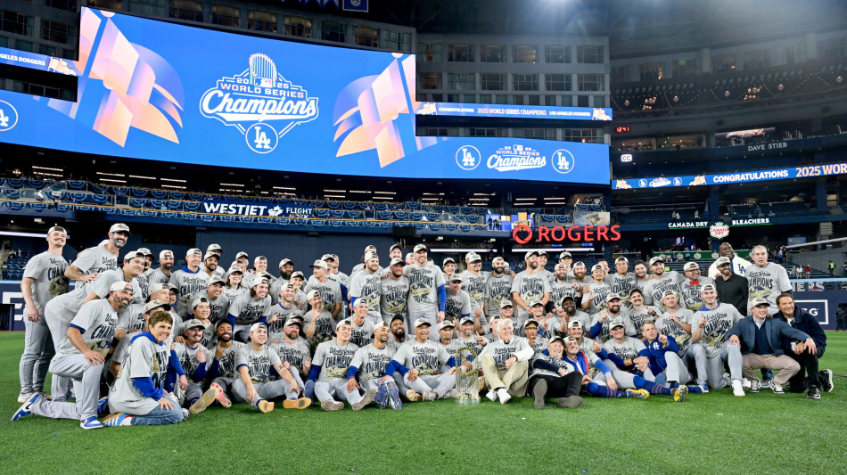 Baseball: World Series; Los Angeles Dodgers campioni dopo gara 7