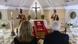 Pope's Vatican 'family' pay tearful respects
