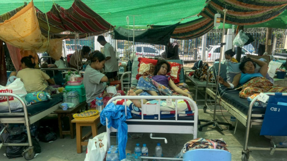 Fear of aftershocks in Myanmar forces patients into hospital car park