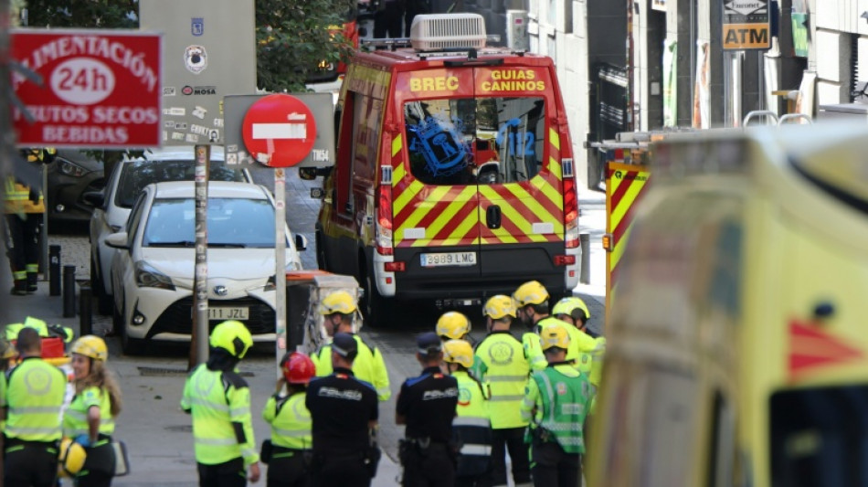 Deux morts et deux disparus apr&egrave;s l'effondrement d'un immeuble en travaux &agrave; Madrid