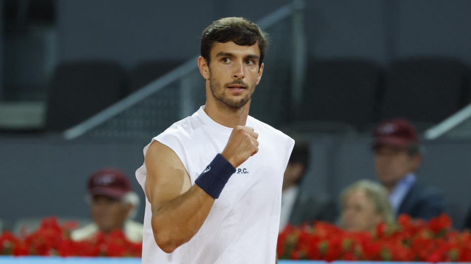 Tennis: eliminato Diallo, Musetti in semifinale a Madrid