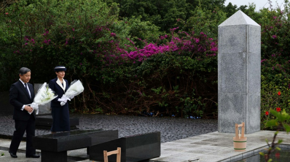 Japan emperor visits World War II battleground Iwo Jima