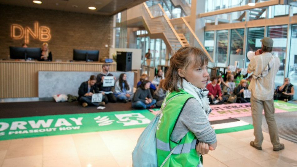 Nouvelle action d'Extinction Rebellion contre des institutions financières à Oslo 
