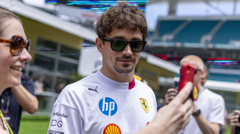 F1: Leclerc a Miami 'direzione giusta, speriamo si vinca presto'