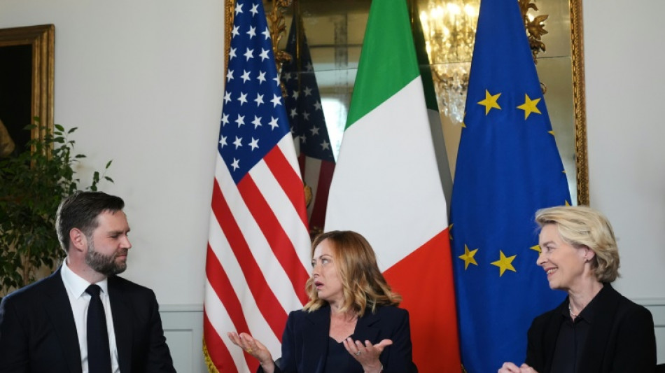 Vance et von der Leyen discutent des droits de douane &agrave; Rome