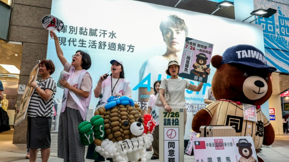 Taiwan's opposition protests ahead of recall vote