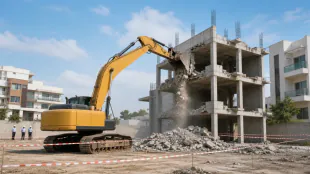 Cyberabad civic body demolishes 19 unauthorised structures