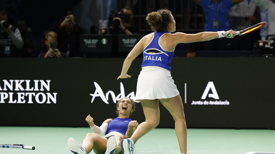 Tennis: Bj King Cup, Italia in finale
