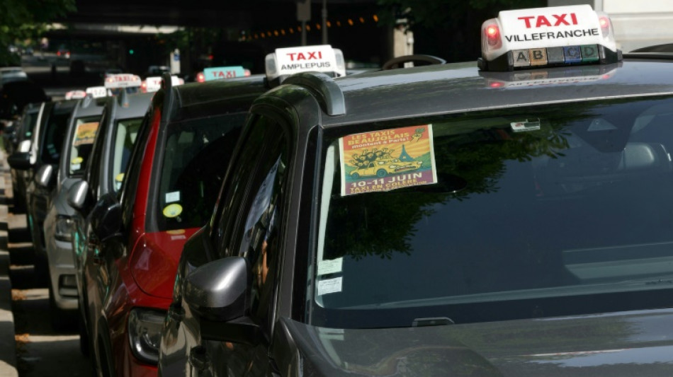 Les taxis manifestent &agrave; Bercy et appellent &agrave; bloquer les a&eacute;roports parisiens