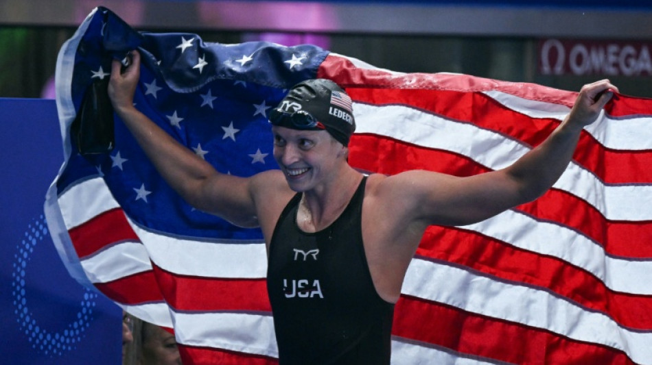 Ageless Ledecky wins 1,500m freestyle for 22nd world gold